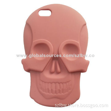 Cool 3D Skull-shaped Silicone Jelly Case for iPhone 5/5S, Available in Various Colors